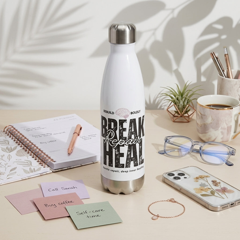 Stainless steel water bottle | Break Repair Heal